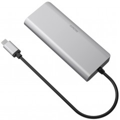 USB-C Multiport til HDMI-adapter med 2xUSB/SD-kort/LAN/USB-C PD 85W 4K 60Hz