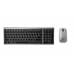 Medion trådløst tastatur og mus i rustfrit stål (demo)