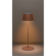 Øvrige tilbud - Goobay Bærbar solcellebordlampe til indendørs og udendørs brug, dæmpbar (sort/hvid/bronze) (demo)