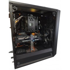 Brugte gaming-computere - Fractal Design Meshify C gaming computer med Intel i9 32GB 256GB+1TB SSD GTX1660 Win11 Pro (brugt)