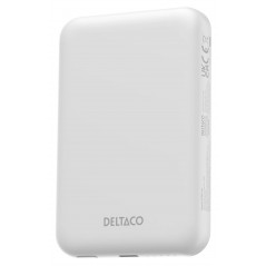 Portable batterier - Deltaco powerbank 5000 mAh med trådløs opladning 15W og MagSafe