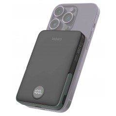 Portable batterier - Deltaco powerbank 5000 mAh med trådløs opladning 15W og MagSafe