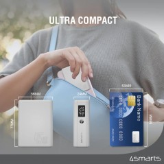 4smarts powerbank 10 000 mAh med 2x USB-C og 45 watt opladning