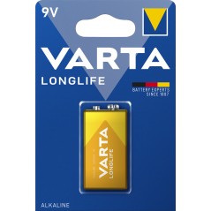 Varta Longlife alkalisk 9V batteri (6LR61)