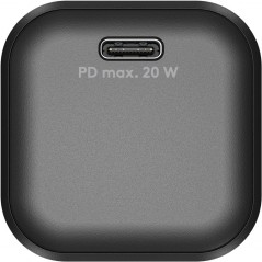 Opladere og kabler - Hurtiladende GaN-strømadapter med USB-C PD 20 W sort/hvid
