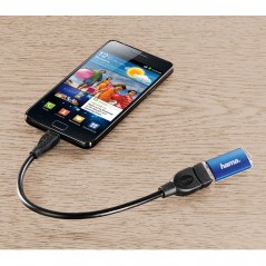 HAMA microUSB til USB-A hun OTG-adapter