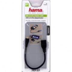 USB-kabel USB micro - HAMA microUSB til USB-A hun OTG-adapter