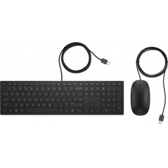 HP 400 pakke med kompakt USB-tastatur og mus
