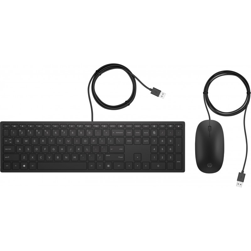 Tastatur & computermus - HP 400 pakke med kompakt USB-tastatur og mus