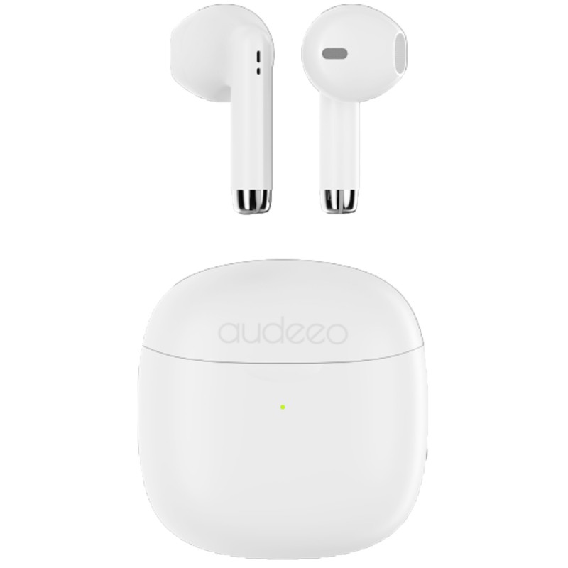 In-ear - Audeeo True Wireless headset og hovedtelefoner sort/hvid