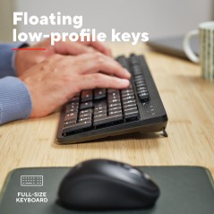 Tastatur & computermus - Trust ekstra stille sæt med trådløst tastatur og mus