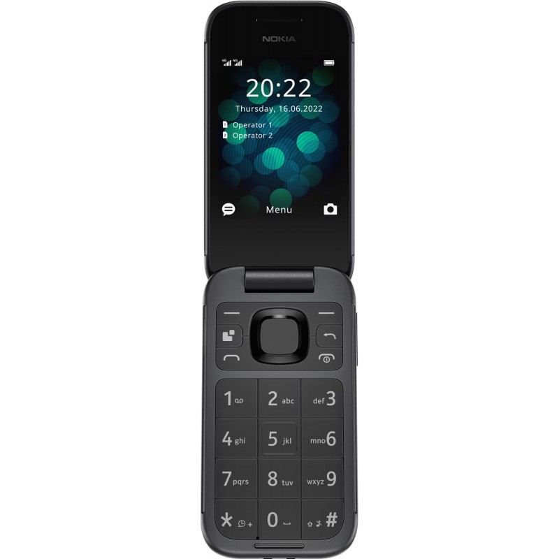 Funktionstelefon - Nokia 2660 Flip 4G-funktionstelefon med 2,8" + 1,77" skærm