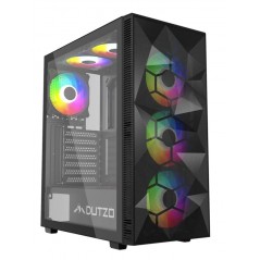 Billig gaming computer og stationær gaming computer - DUTZO Entry Wildfire Ryzen 5 16GB 1TB Win11 stationær gamingcomputer