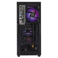 Billig gaming computer og stationær gaming computer - DUTZO Esport Fire Ryzen 5 16GB 1TB RTX 5060 Win11 stationær gamingcomputer