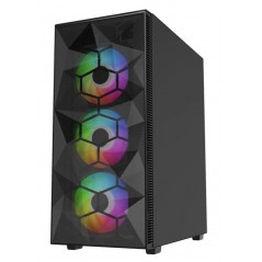 DUTZO Esport Fire Ryzen 5 16GB 1TB RTX 5060 Win11 stationær gamingcomputer