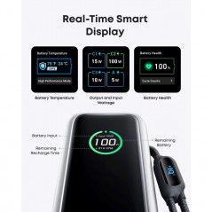 Portable batterier - Anker superstærk 165 W 3x USB-C powerbank 25.000 mAh, der kan oplade bærbare computere