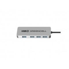 USB-C hubb - Greencell USB-hub USB-C til 4x USB 3.0 (USB-A)