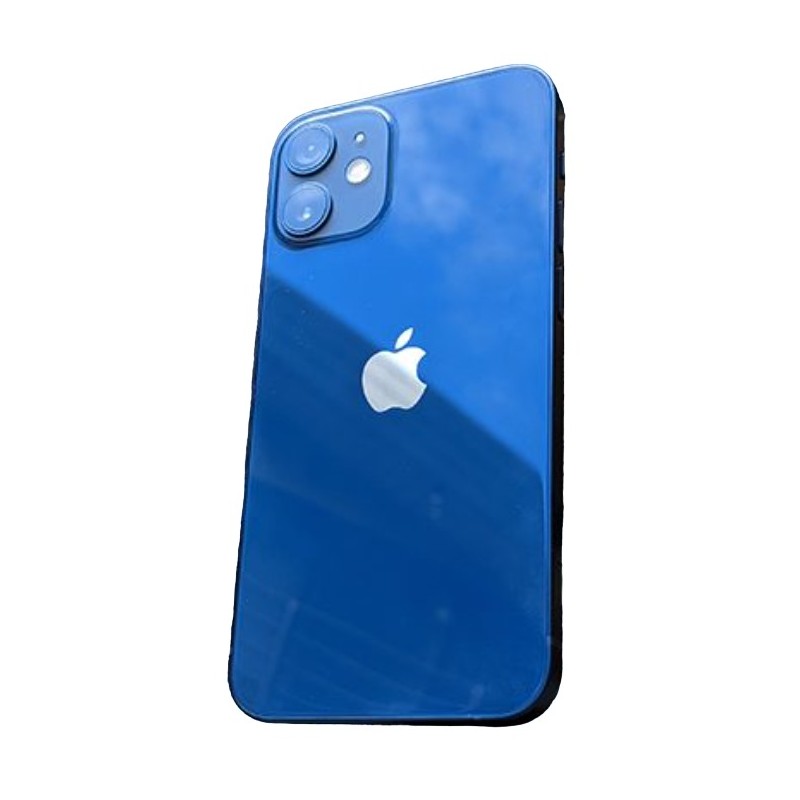 Brugt iPhone - iPhone 12 Mini 64GB 5G Blå med 1 års garanti (brugt med nyt batteri)