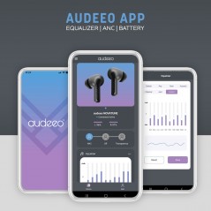 In-ear - Audeeo True Wireless in-ear-headset med aktiv støjreduktion (ANC)