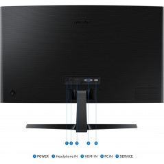 Computerskærm 25" eller større - Samsung S27D366GAU buet 27" Full HD 100 Hz LED-skærm med VA-panel