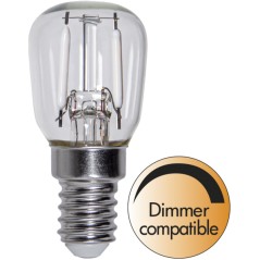 Dæmpbar LED-pærefatning E14 ST26 CLEAR 1,6 Watt 110 lm (20W) til blandt andet Flos Sarfatti