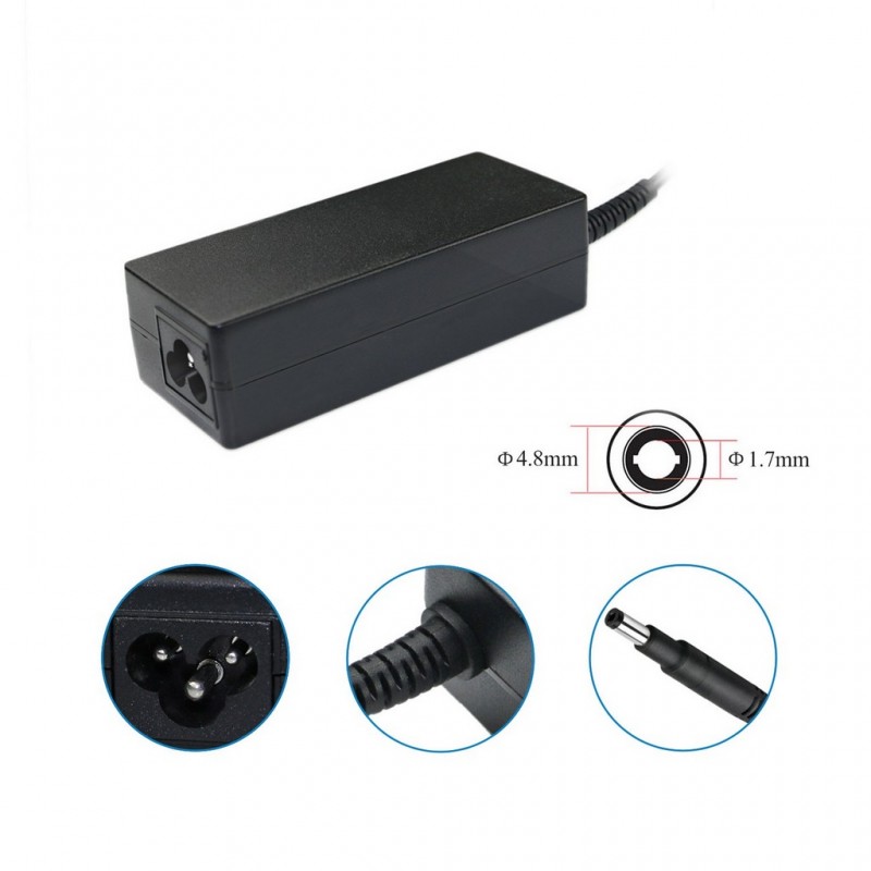 HP oplader - Kompatibel 65 Watt computeroplader 4,8 x 1,7 mm til HP Envy Ultrabook 4 og 6