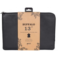 Computer sleeve - Buffalo håndlavet laptop-taske i ægte læder op til 13"