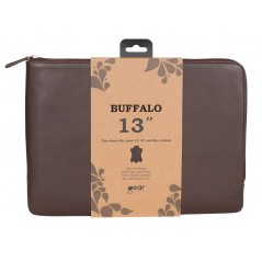 Computer sleeve - Buffalo håndlavet laptop-taske i ægte læder op til 13"