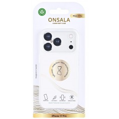Onsala Transparent Mobilcover til iPhone 17 Pro i Genbrugt TPU
