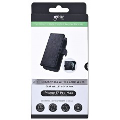 iPhone 17 Pro Max - Gear 2-i-1 tegnebogsetui til iPhone 17 Pro Max med MagSafe-understøttelse