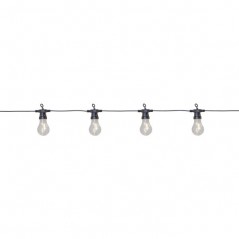 8 meter lyskæde med 20 LED-lys i form af pærer (demo)