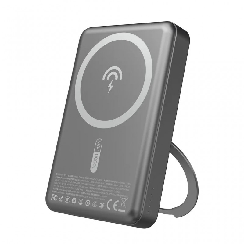 Portable batterier - Dudao powerbank 10.000 mAh med understøttelse af MagSafe trådløs opladning