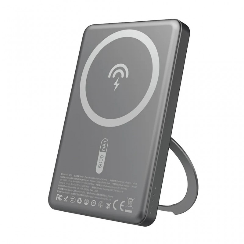 Portable batterier - Dudao powerbank 5000 mAh med understøttelse af MagSafe trådløs opladning