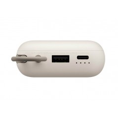 Portable batterier - Xiaomi powerbank 10.000 mAh 22,5 W med indbygget USB-C-kabel