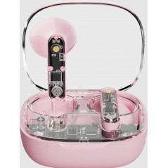 Bluetooth hovedtelefoner - Streetz T150 True Wireless in-ear headset pink/transparent