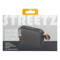 Batteridrevne højttalere - Streetz bærbar bluetooth-højttaler med indbygget FM-radio & Micro-SD