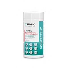 ITSeptic vådservietter til desinficering af elektronik, skærmrengøring, 100-pak