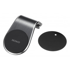 Deltaco magnetisk mobiltelefonholder til bilens ventilationsgitter inkl metalplade