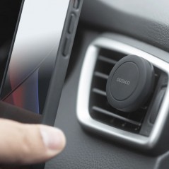 Deltaco magnetisk mobiltelefonholder til bilens ventilationsgitter inkl metalplade Mobilholdere - Deltaco magnetisk mobiltelefonholder til bilens ventilationsgitter inkl metalplade