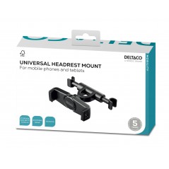 Mobilholdere - Deltaco nakkestøtteholder til tablets eller mobiltelefoner