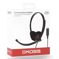 KOSS CS200 on-ear-headset med mikrofon (USB)