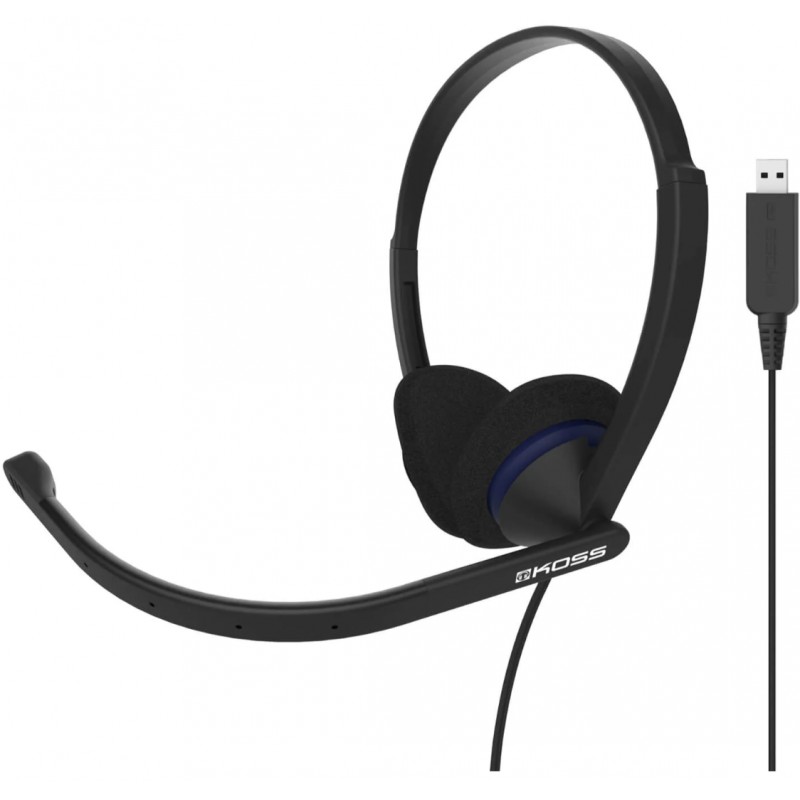 Over-ear hovedtelefoner - KOSS CS200 on-ear-headset med mikrofon (USB)