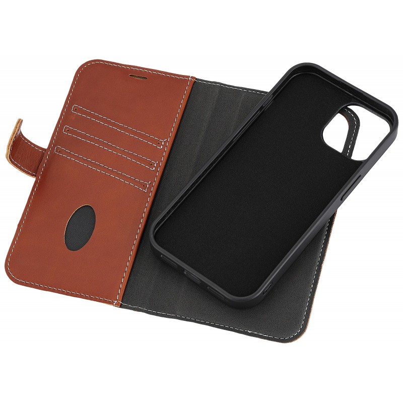 Covers - Essentials 2-i-1 tegnebogscover til iPhone 13/14/15 i ægte læder