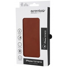 Covers - Essentials 2-i-1 tegnebogscover til iPhone 13/14/15 i ægte læder