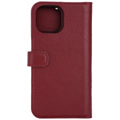 Essentials 2-i-1 tegnebogscover til iPhone 13/14/15 i ægte læder