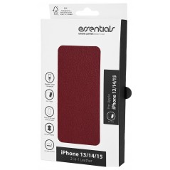 Covers - Essentials 2-i-1 tegnebogscover til iPhone 13/14/15 i ægte læder