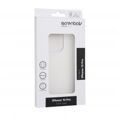 Essentials ultratyndt beskyttende gennemsigtigt etui til iPhone 15 Pro
