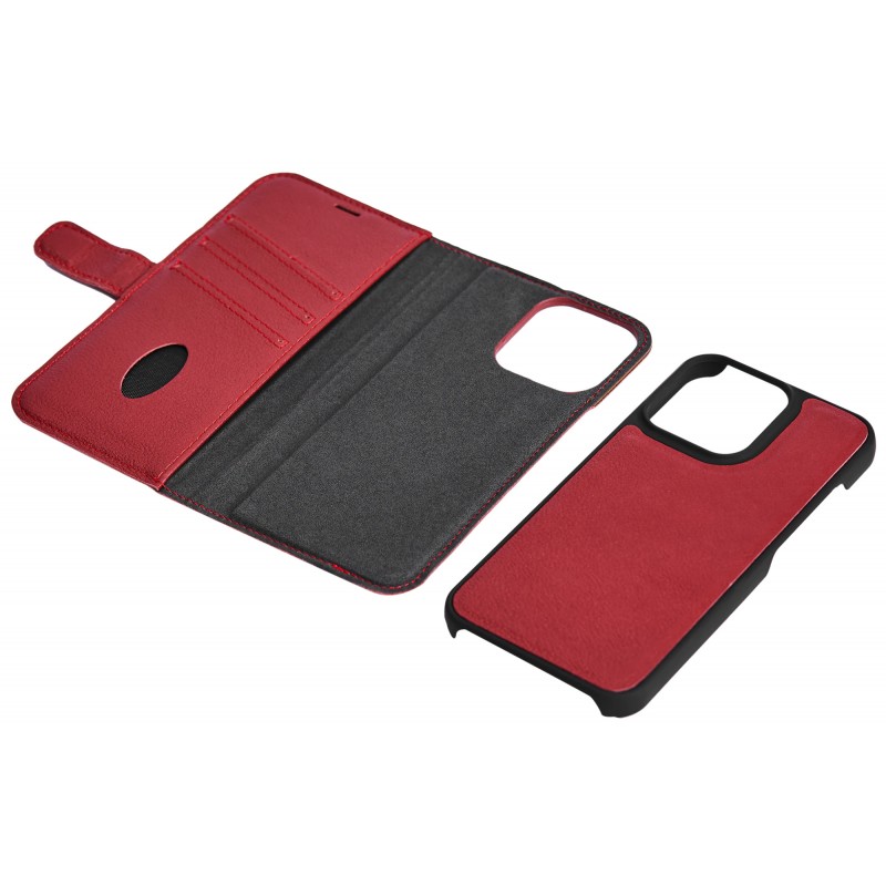 Covers - Essentials 2-i-1 tegnebogscover til iPhone 13 Pro i ægte læder