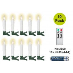 Goobay trådløs juletræsbelysning med 10 LED-lys inklusive batterier