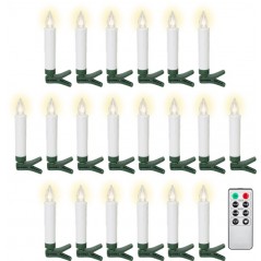 Goobay trådløs juletræsbelysning med 20 LED-lys